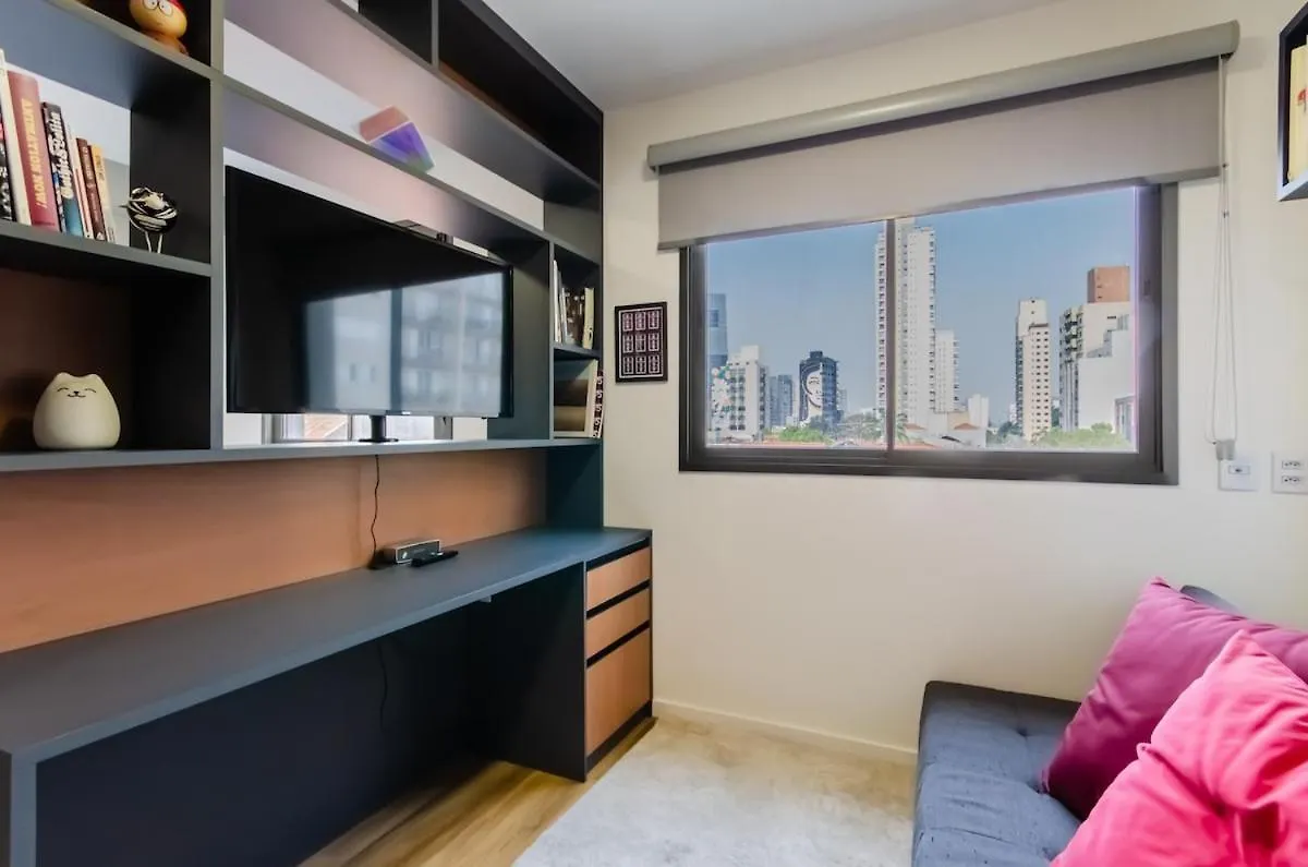 Fl212 - Flat, Lindo E Equipado Na Faria Lima Apartment Sao Paulo