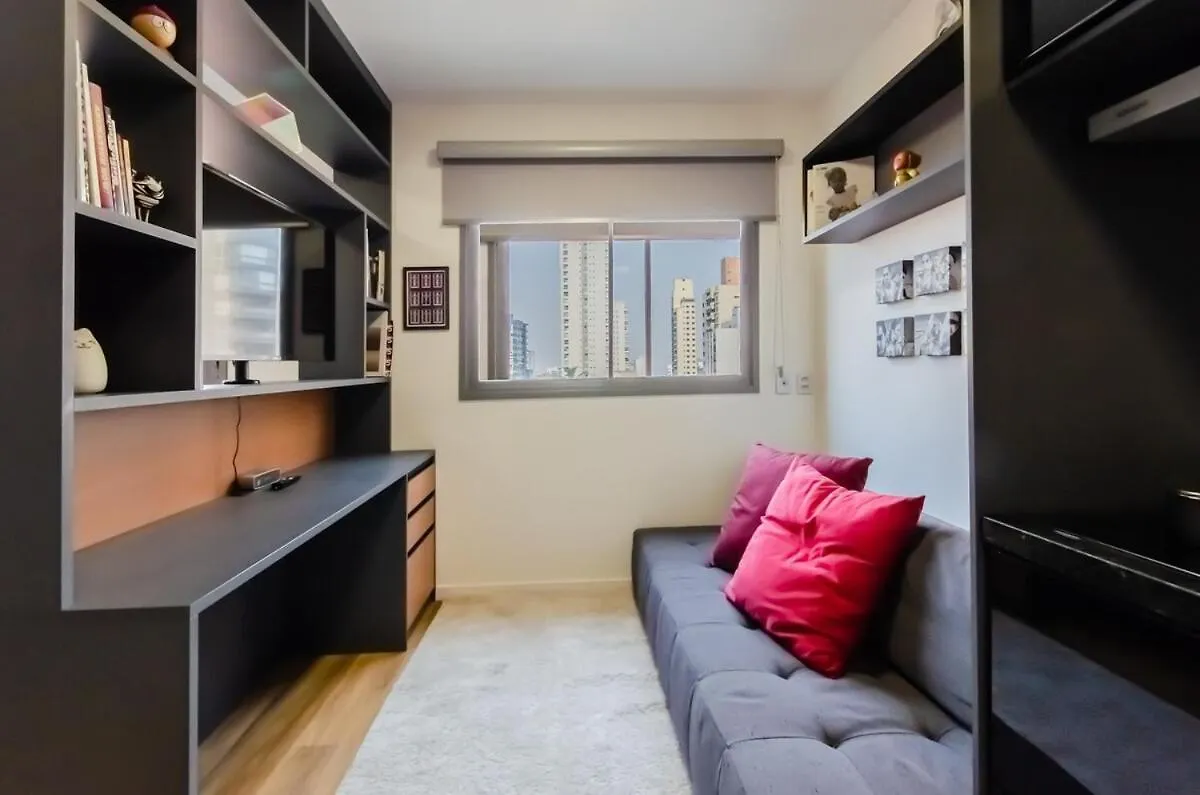 Fl212 - Flat, Lindo E Equipado Na Faria Lima Apartment Sao Paulo 0*,