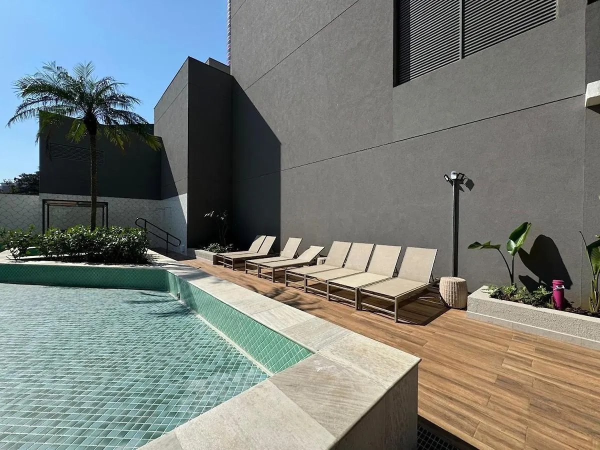 Apartmán Fl212 - Flat, Lindo E Equipado Na Faria Lima São Paulo 0*,